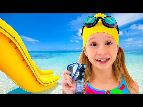 Nastya e regras de conduta na praia. História útil para crianças