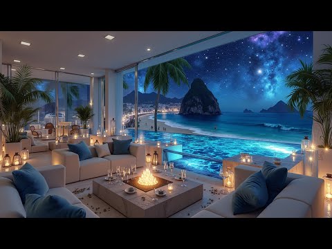 Deep House Oceanfront Vibes ~ Chill House Tropical Nights Under The Stars