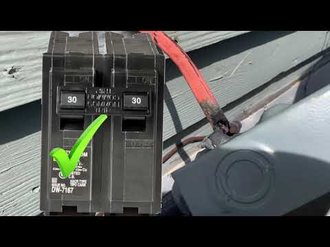 Para el cable número 10 use un breaker de 30 amperios.