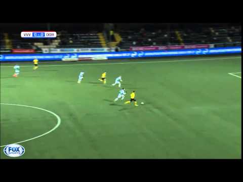 Doelpunt Jonathan Opoku tegen FC Dordrecht