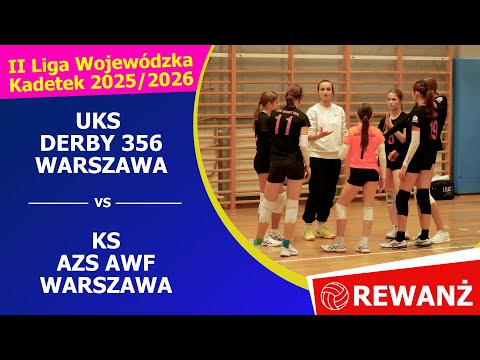UKS DERBY 356 WARSZAWA - KS AZS AWF Warszawa REWANŻ #volleyball