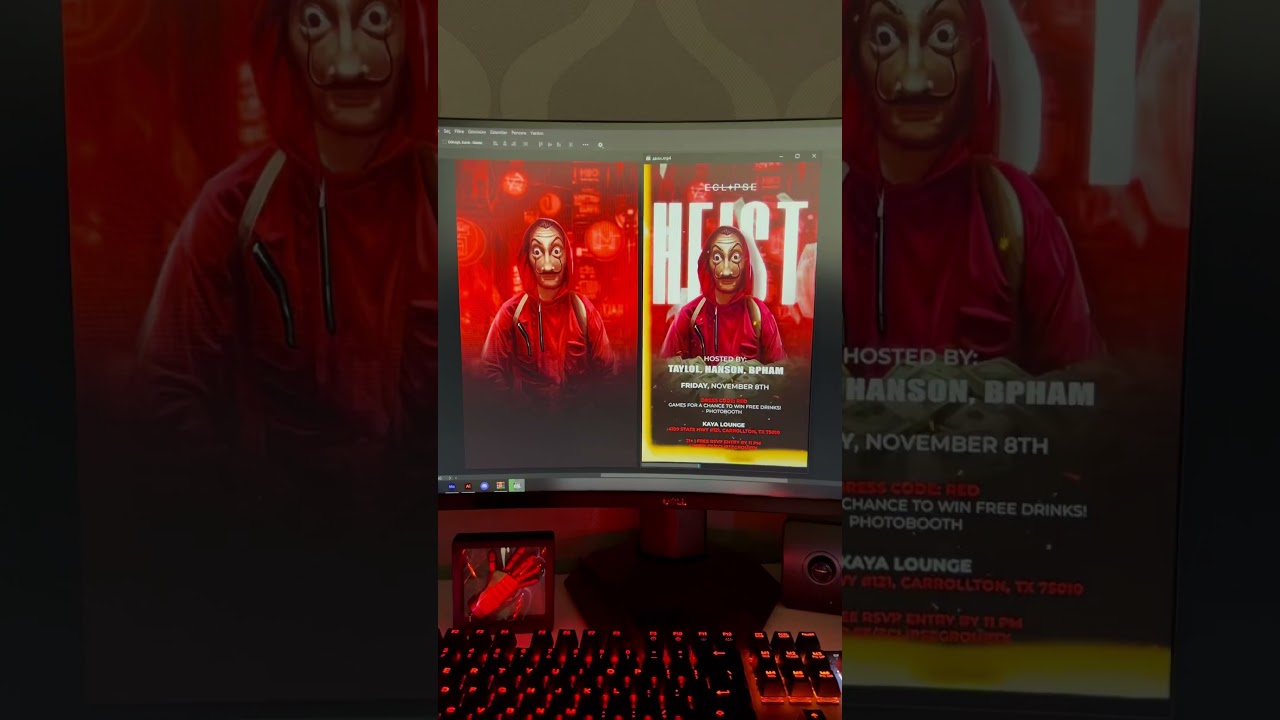 Motion Flyer | After Effects | Heist Party       #aftereffectsmagic #aftereffects #tutorial