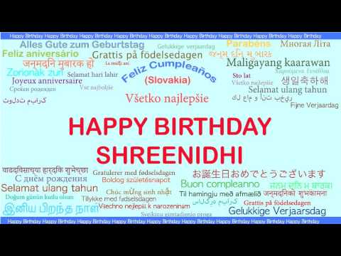 Shreenidhi   Languages Idiomas - Happy Birthday