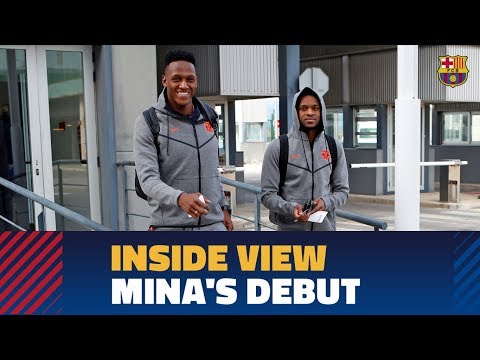[BEHIND THE SCENES] Yerry Mina's debut with Barça