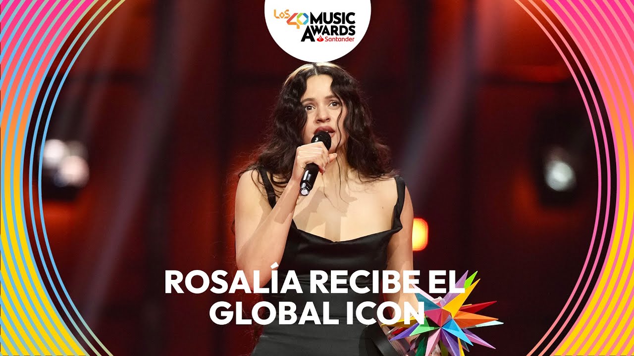 ROSALÍA recibe el GLOBAL ICON por su innovación musical | LOS40 MUSIC AWARD SANTANDER 2025