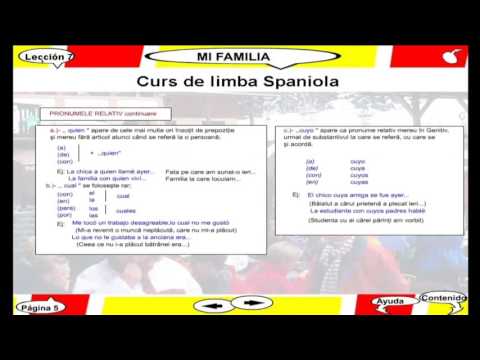 Curs video de limba Spaniola - Lectia 7