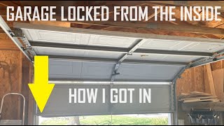 Garage Door Lock Out and Repair! How I fixed this garage door. #garagedoorrepair #homediy  #diy