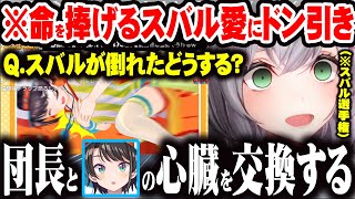 スバルに心臓を捧げる団長の愛が重すぎてドン引きする大空スバルちゅきちゅき芸人達ｗ【ホロライブ 切り抜き Vtuber 白銀ノエル 宝鐘マリン さくらみこ HakosBaelz 角巻わため 水宮枢 】