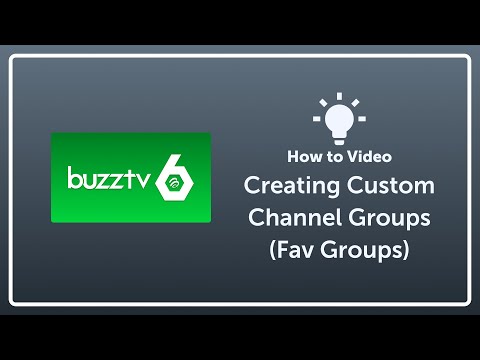 Creating Channel Groups (Fav Groups)