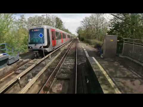 Cabinerit Metrolijn D  de Akkers naar Rotterdam Centraal