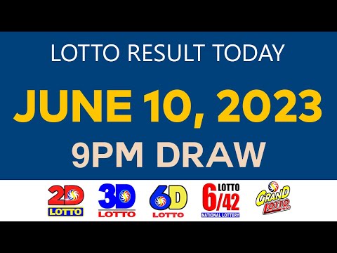 [Saturday] Lotto Result Today JUNE 10 2023 9pm Ez2 Swertres 2D 3D 6D 6/42 6/55 PCSO