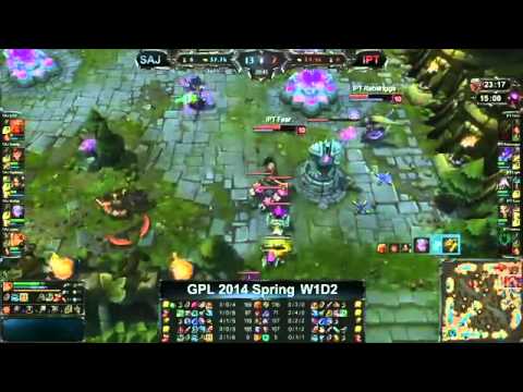 SAJ QTV Gragas VS IPT Hero Renekton Highlights   GPL 2014 Spring W1D2 MUST SEE