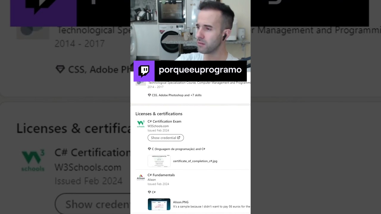 Dicas CV / LINKEDIN [PT-PT] | TWITCH Dom Seg Qua 18:00 - 19:30