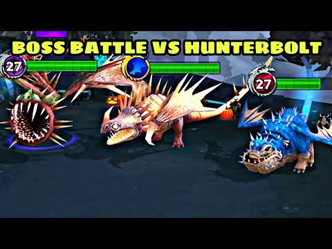 BOSS BATTLE VS HUNTERBOLT - CRISIS:TRADER PROTECTION - Dragons:Rise of Berk