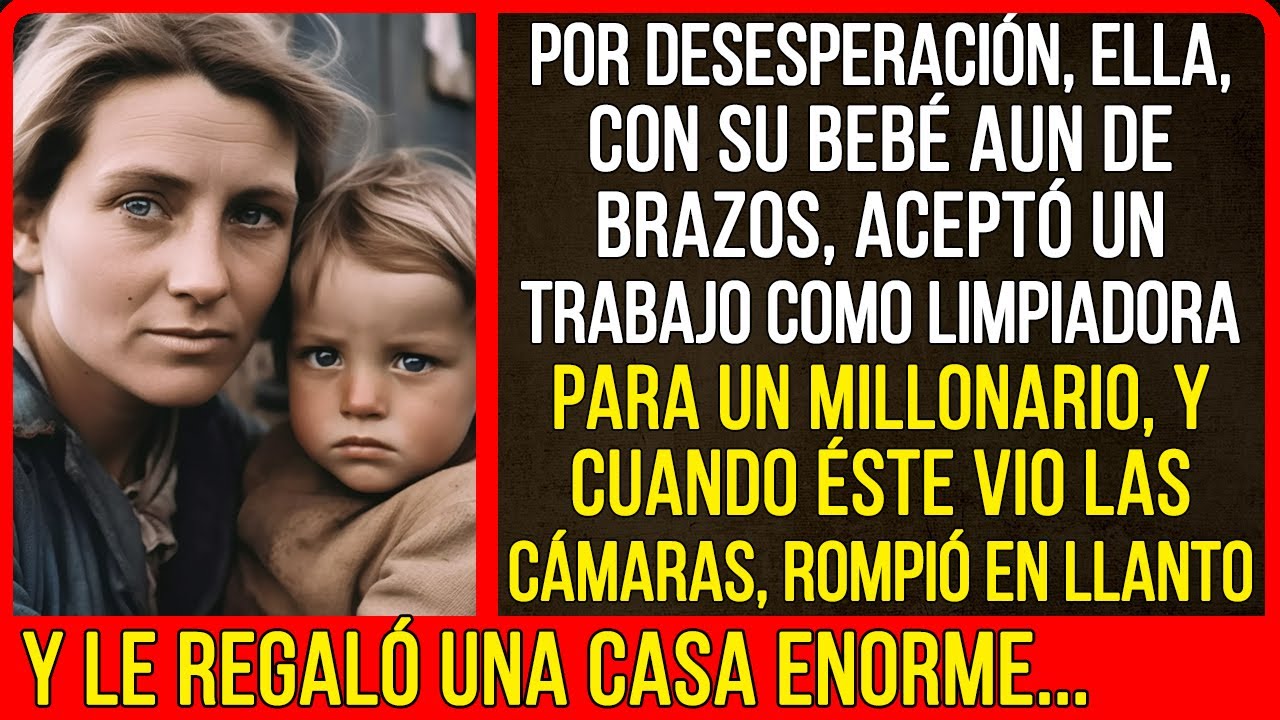 Y cuando éste vio las cámaras, rompió en llanto y le regaló una casa enorme...