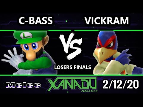 S@X 341 Losers Finals - Vickram (Falco) Vs. C-bass (Luigi) Smash Melee - SSBM