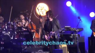 Jeff Lynne and the ELO band on stage at the Jimmy Kimmel live show