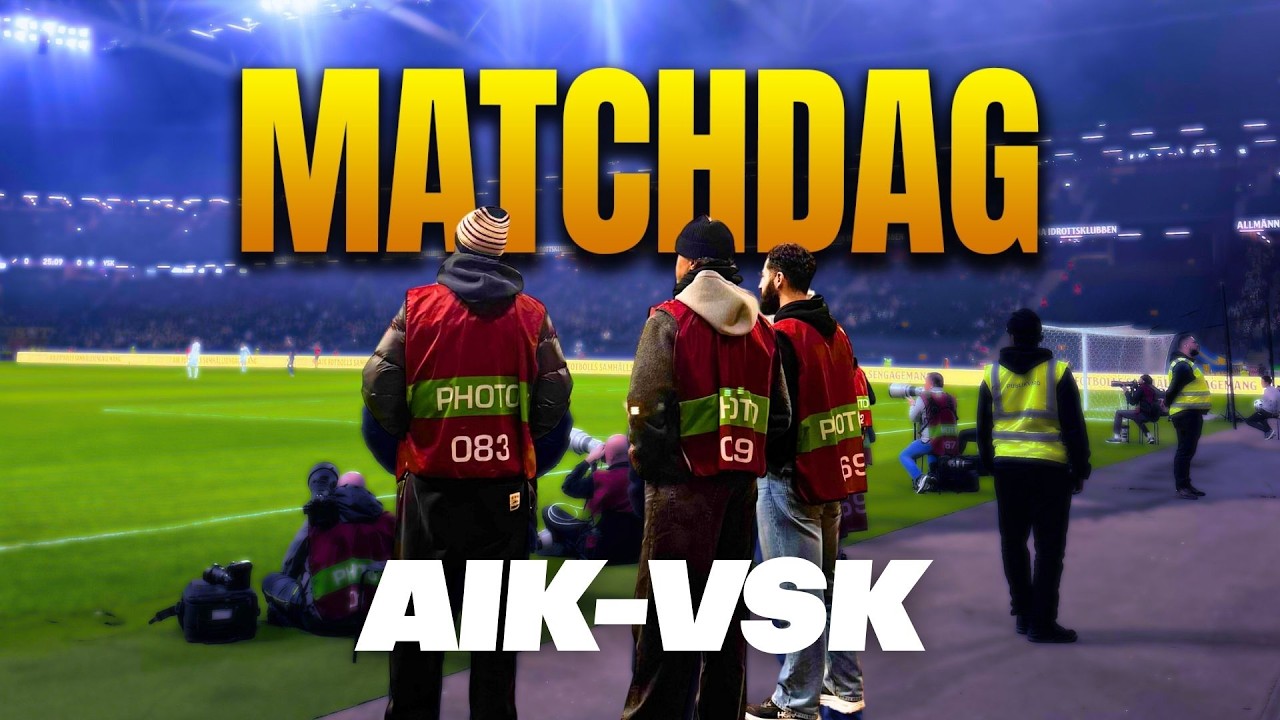MATCHDAG MED FRI ROLL | AIK – VÄSTERÅS SK 0-2 (Behind The Scenes)