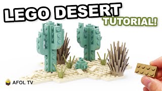 EASY LEGO Desert Landscape [Tutorial! - Instructions]