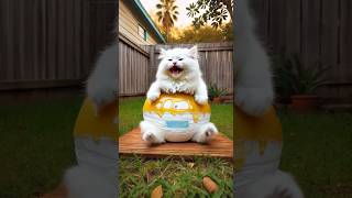 🐝🐱 Kitten, Bees, and Honey Trouble 🍯🐾#animation #supercattales #catfunny #funny #cattales #cats