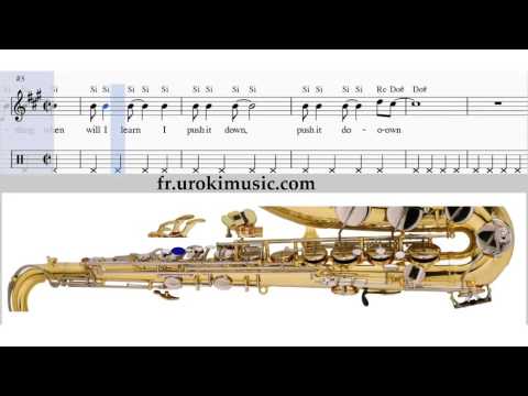 Cours de Saxophone Alto Sia chandelier Partitions Mélodie Сhansons Tuto Comment Jouer Tab Tablature