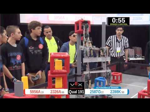 2015 VRC Arts Q191 - 5956A 2326A vs 2587G 2398K - 61 to 77 - VEX Worlds 2015 - Arts Division