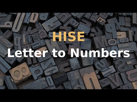 How to convert letters to numbers in HISE