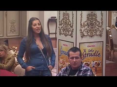 Dalila govori Veljku da ima pozdrav od ENCE i da mu se javi  -  Parovi - (TV Happy 19.11.2015.)