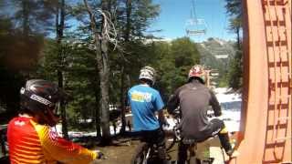 preview picture of video 'Downhill - Bike park, nevados de Chillan, Caída'