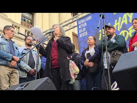 Palabras de Pilar Igoa frente al Ministerio de Economía y Finanzas