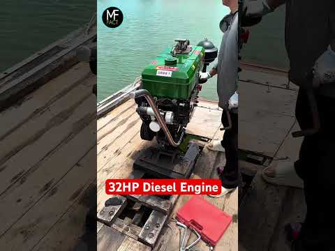 32Hp single Cylinder Diesel Engine #engine #dieselengine #machine #dieselengineparts