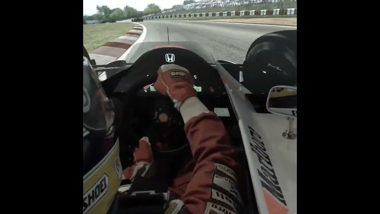 セナ動画+McLaren MP4/7Aボディカウル風防追加 鈴鹿 [Senna video+McLaren MP4/7A body cowl windshield added] #shorts