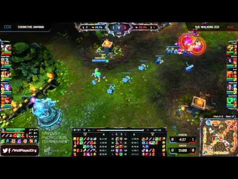 Cognitive Gaming vs The Walking Zed | 2014 NA LCS Spring Promotion Season 4 | COG vs TWZ