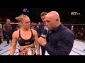 UFC 190: Ronda Rousey Octagon Interview