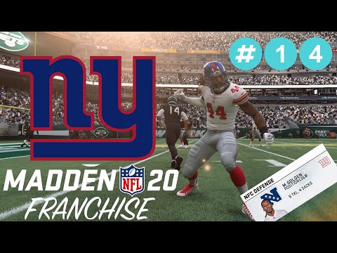 MADDEN NFL 20 - New York Giants Franchise Ep.14 - Regular Season Week 10 - CAREER DAY FOR GOLDEN!!