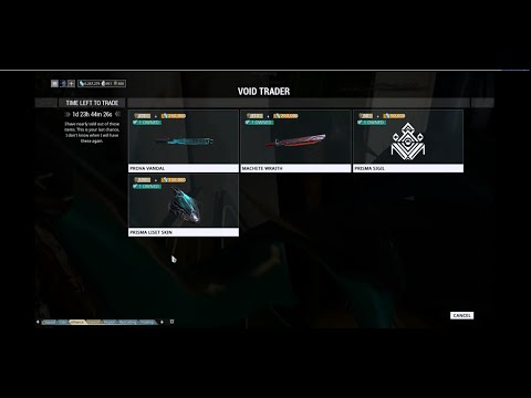 Warframe Void Trader 7/24/2015 Video