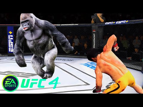 UFC4 Bruce Lee vs King Kong Man EA Sports UFC 4 PS5