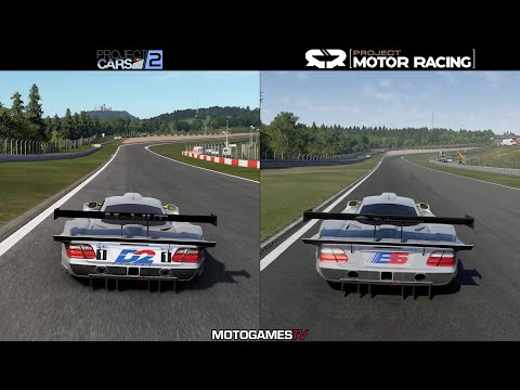 Project CARS 2 vs Project Motor Racing - Mercedes-Benz CLK-LM at Nurburgring