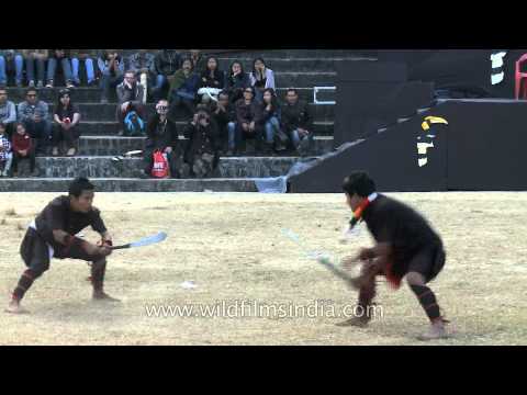 Thang ta - Manipuri Martial Art at Nagaland's Hornbill Festival