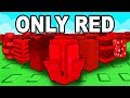 Planting Only ONE COLOR SEEDS In Roblox Grow A Garden