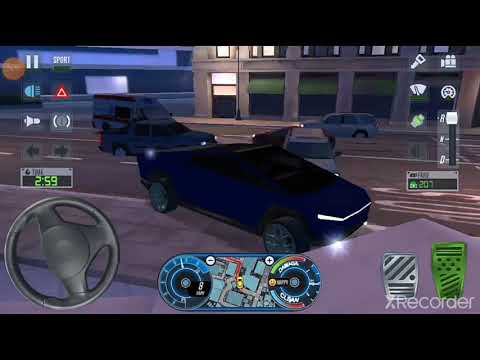 4X4 CARS CYBERTRUCK UBER DRIVER 🚖👮 City Car Driving Games Android iOS -Taxi Sim 2020 Gameplay
