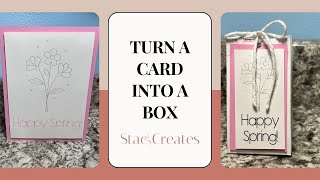 Simple 2, 4, 6, 8 box with the Cricut