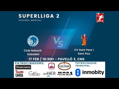 Superlliga2 masculina: C.N.Sabadell - C.V.Sant Pere i Sant Pau