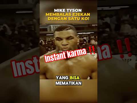 MIKE TYSON Membalas Bertahun-Tahun Ejekan Dengan Satu KO!