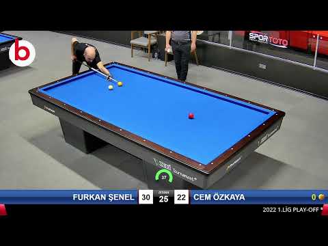 FURKAN ŞENEL & CEM ÖZKAYA Bilardo Maçı - 2022 1.LİG PLAY-OFF-1.TUR