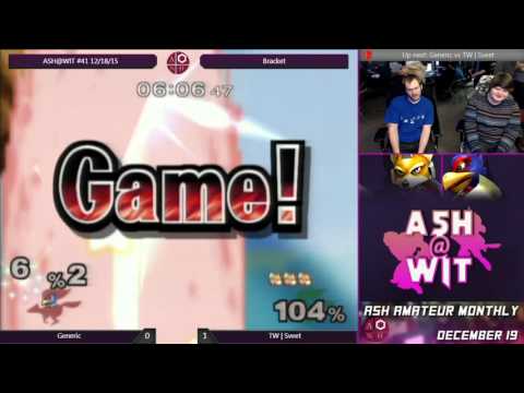 Generic (Falco) vs TW | Sveet (Fox) - ASH@WIT #41 Melee Bracket