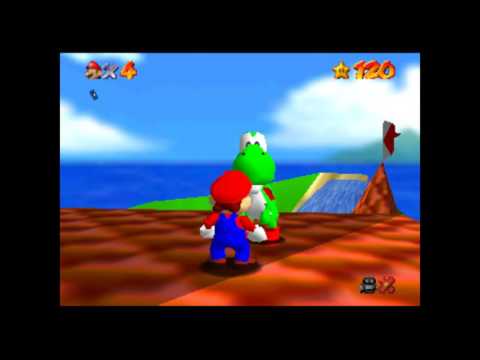 What happens when you collect all 120 stars in Super Mario 64?