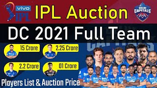 Delhi Capitals New Player 2021 ||  IPL Player Auction  2021 || Delhi Capitals New Player Bid