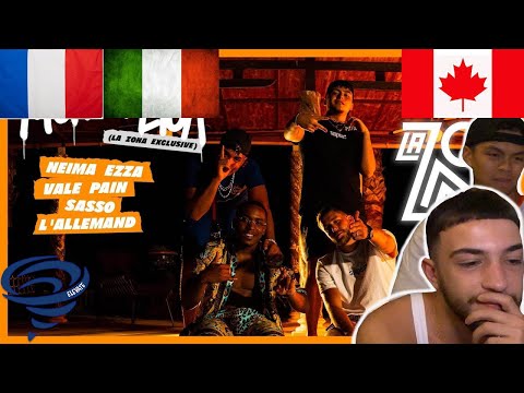 CANADIANS REACT TO ITALIAN/FRENCH RAP - NeimaEzza, ValePain, Sasso, L’Allemand-Monna Lisa -prod. NKO