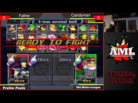 Father (Marth) vs Candyman! (Falcon) - AML Pools [Bad Audio]